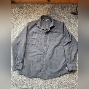 Rugged Elements Charcoal Long Sleeve Button-Up Shirt